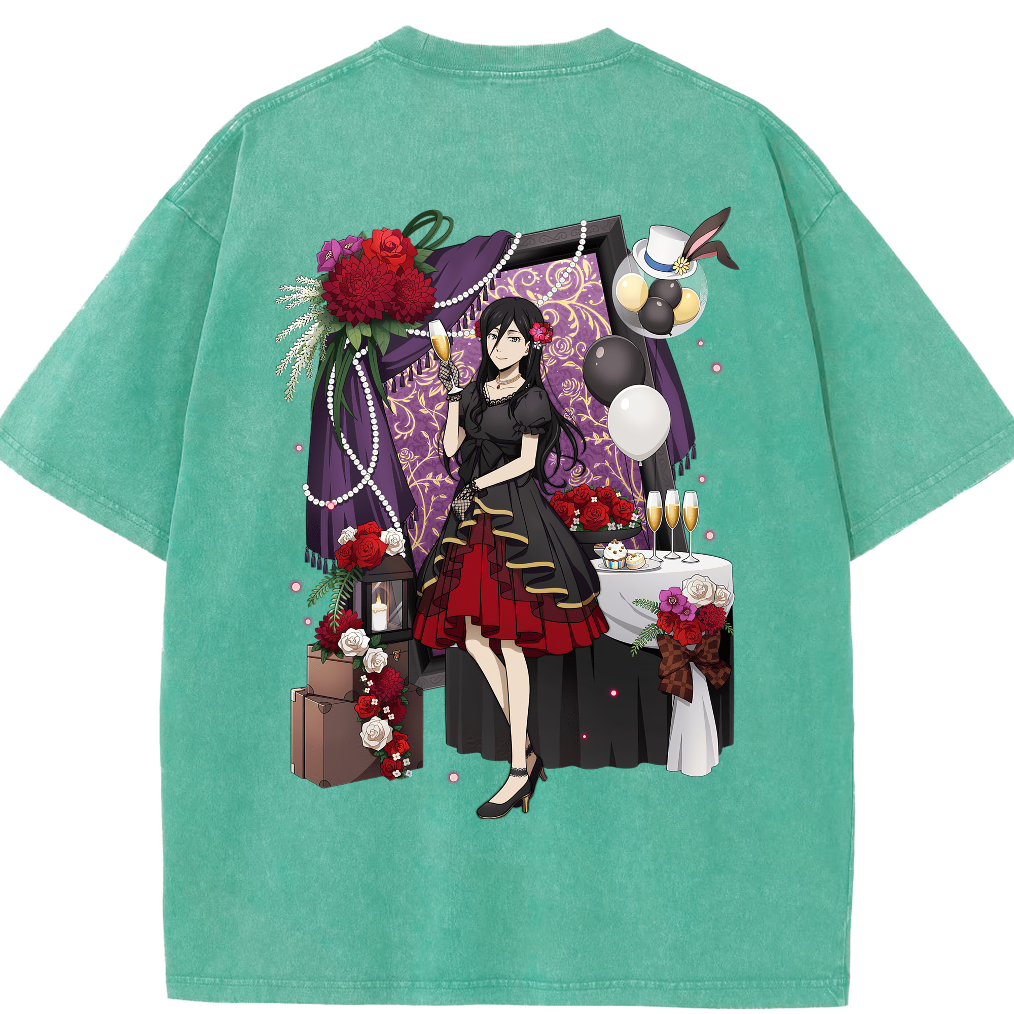 （画像用） 文豪ストレイドッグス Bungo Stray Dogs 綿100% ヴィンテージ風 半袖Tシャツ（背面プリント）